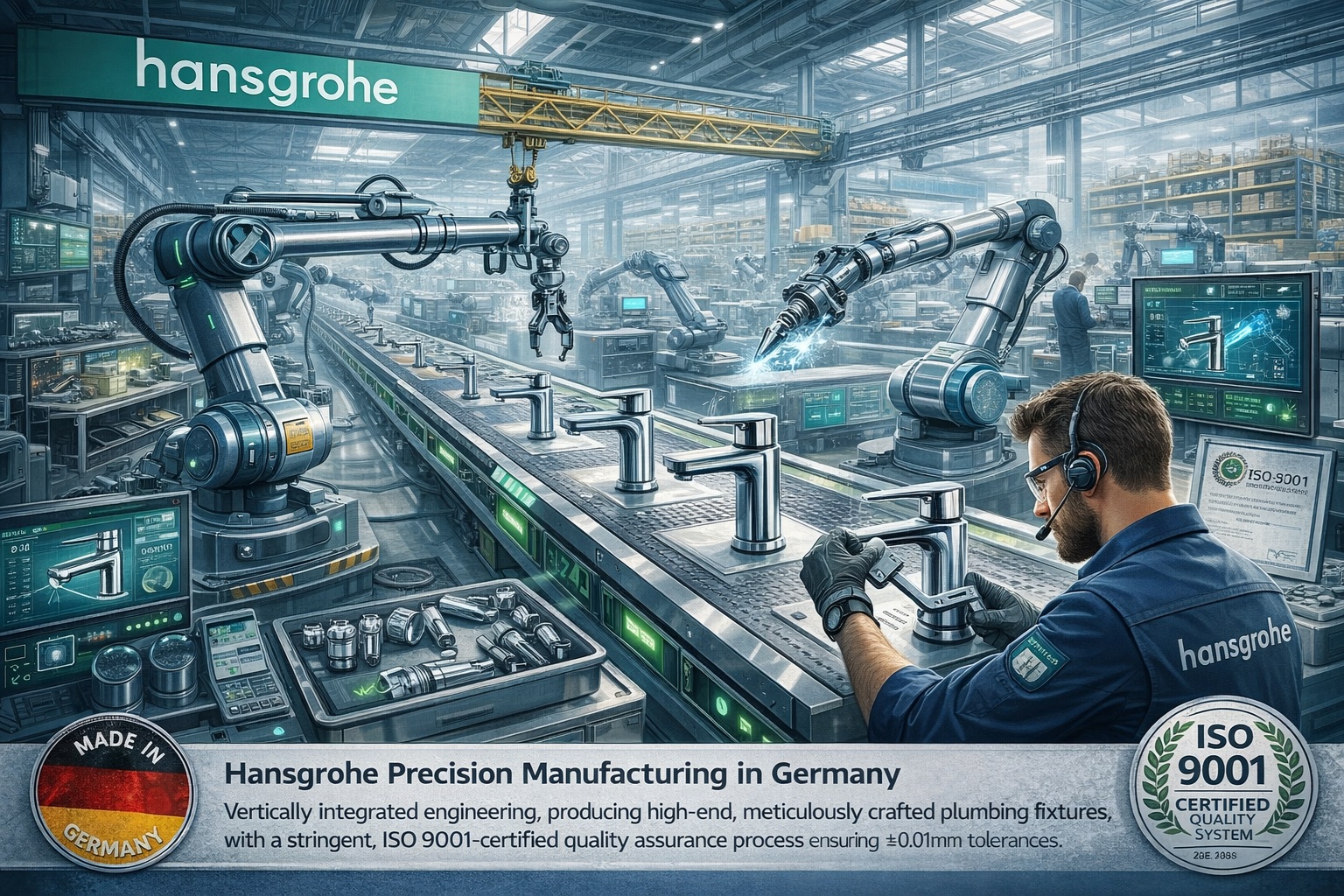 Hansgrohe precision manufacturing in Germany